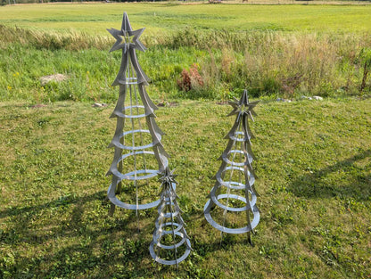 Cortenstål Juletræer i sæt - 165, 120 og 80 cm